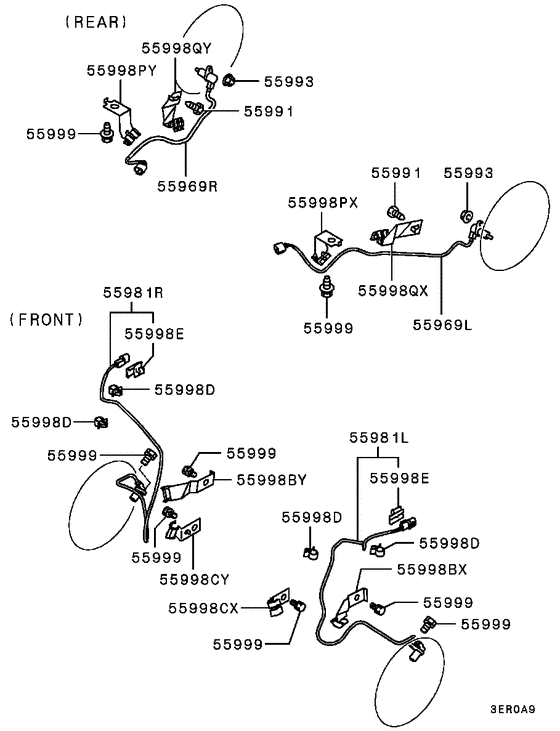 Anti-skid brake sensor