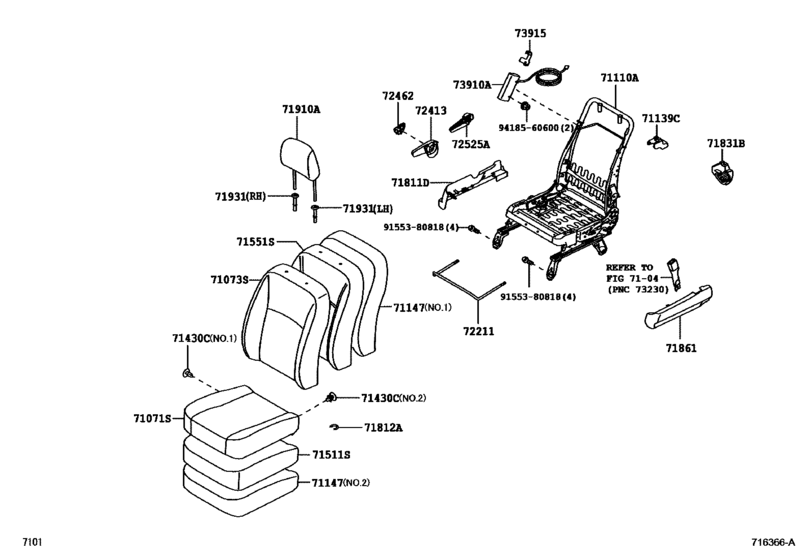 Front Seat & Seat Track