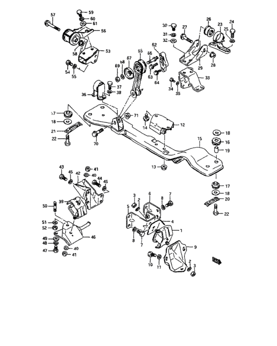 Engine mounting