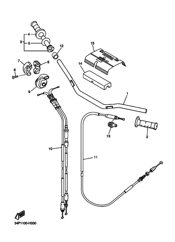 Steering handle & cable