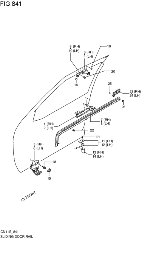 slide door rail