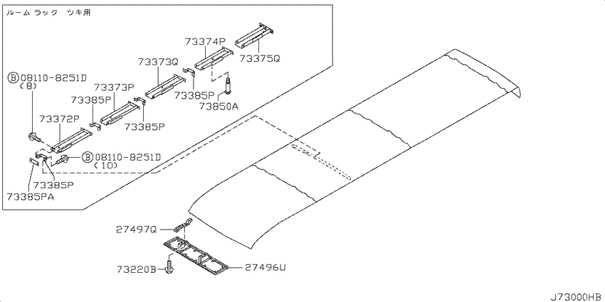 Roof panel & fitting