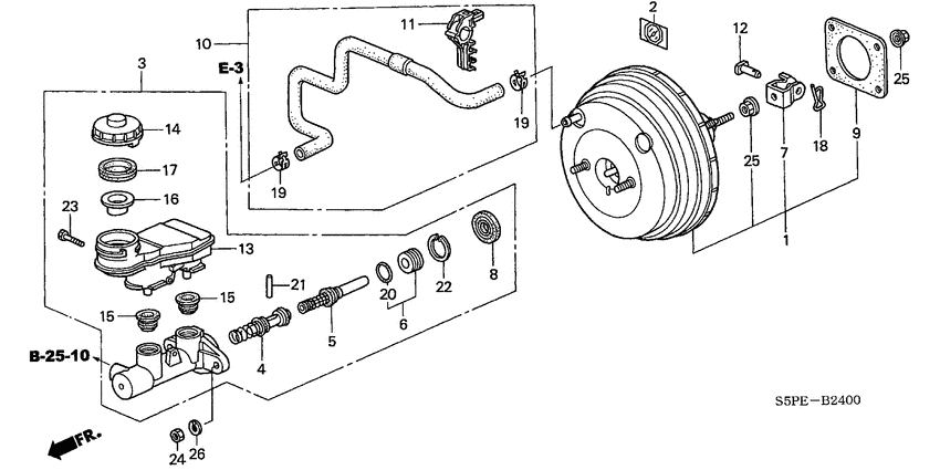 Brake master cylinder/ master power