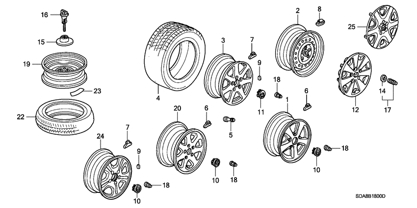 Tire/wheel disks