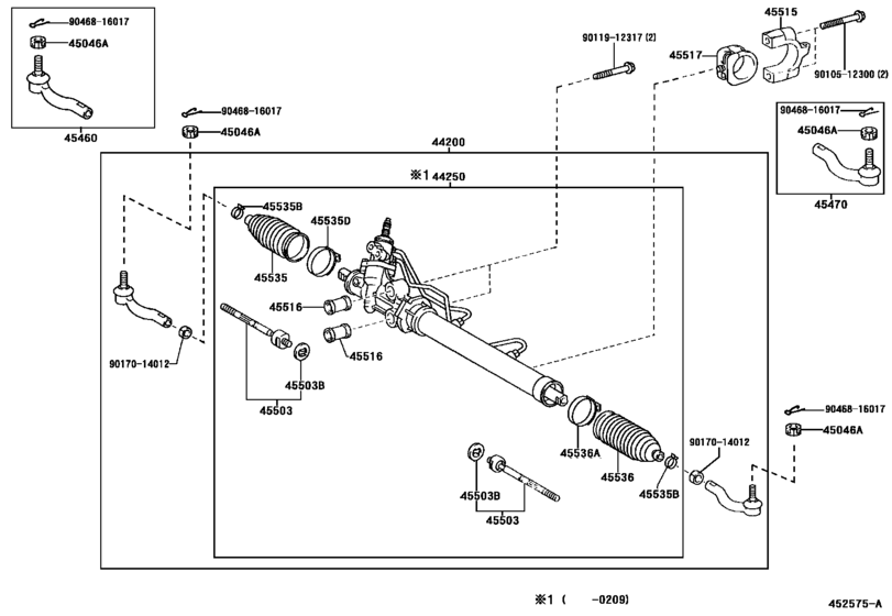 Front Steering Gear & Link