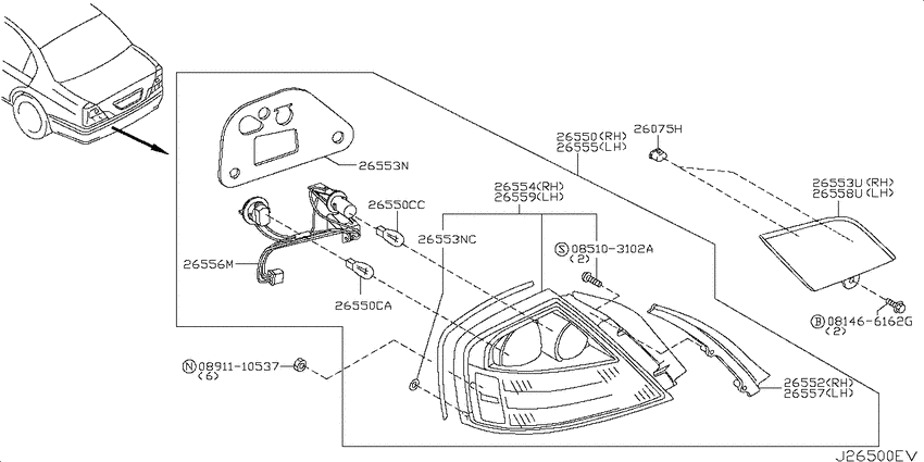 Rear combination lamp