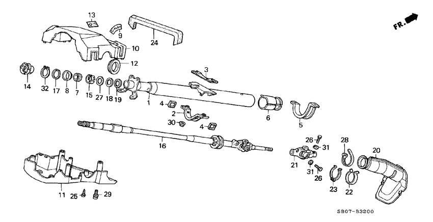 Steering column