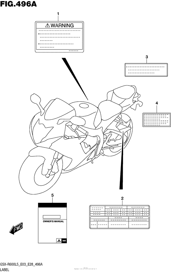 Label (Gsx-R600L5 E03)