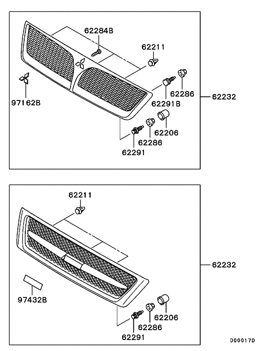 Radiator grille,headlamp bezel