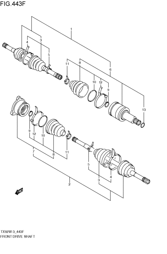 front-drive shaft