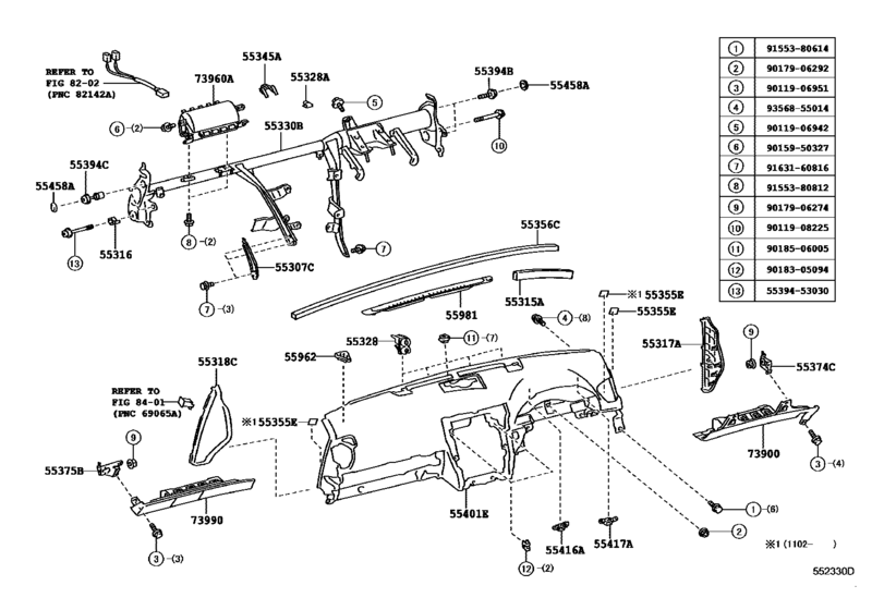 Instrument Panel & Glove Compartment