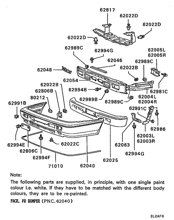 Front bumper & support