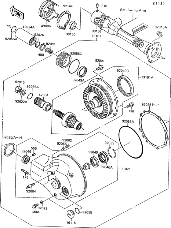 Drive shaft/final gear(1/2)