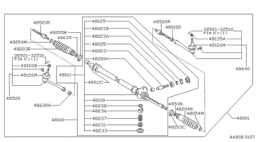 Manual steering gear