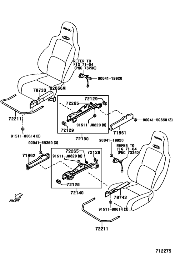 Front Seat & Seat Track