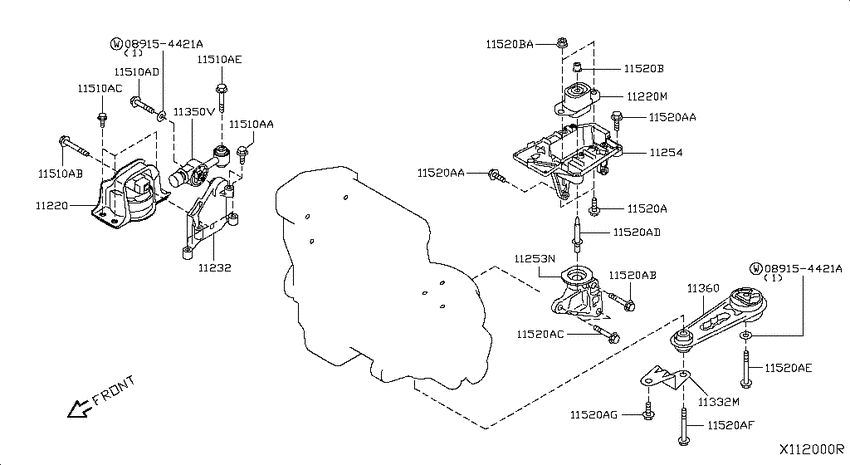 Engine & transmission   mounting