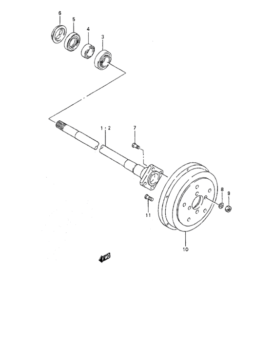 Rear axle