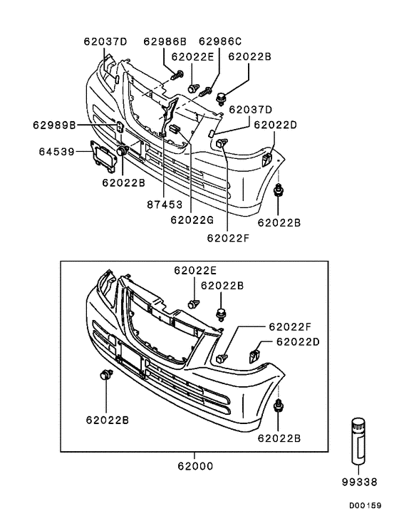 Front bumper & support