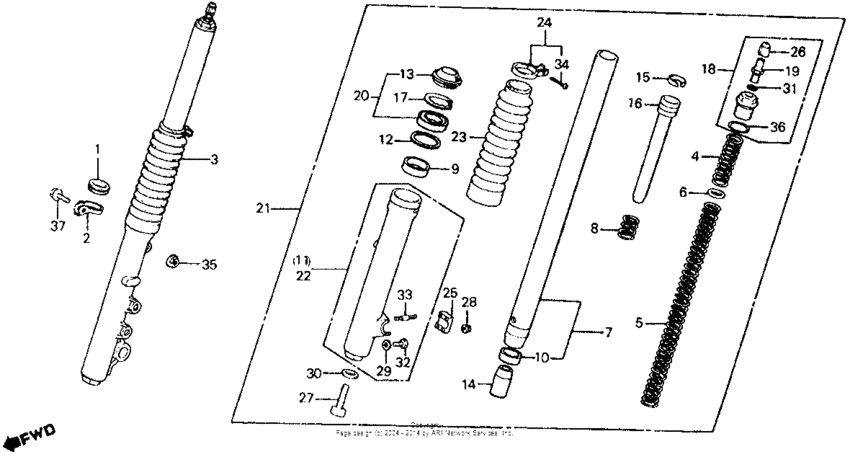 Front shock absorber