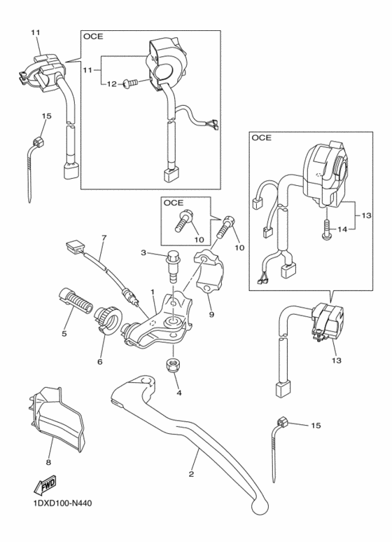 Handle switch & lever