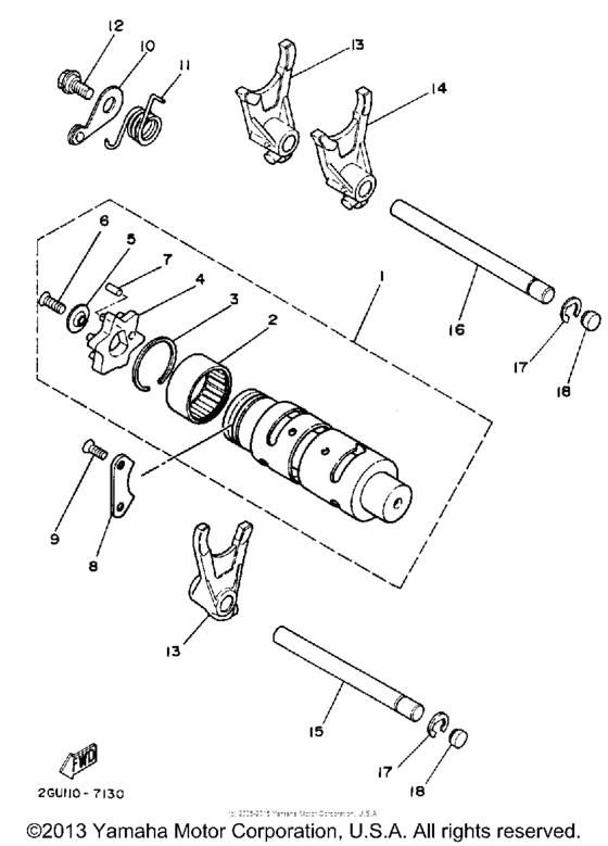 Shift cam - fork