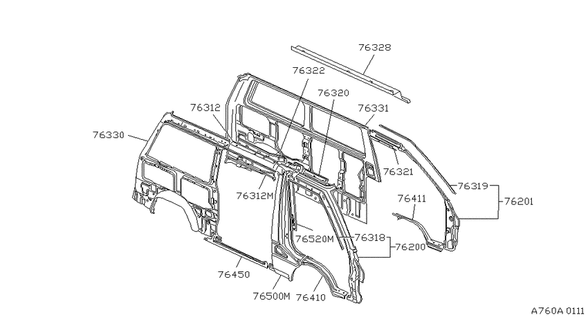 Body side panel
