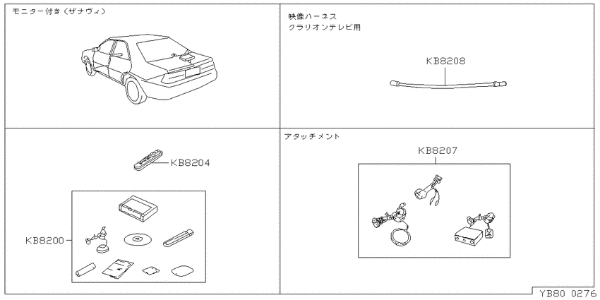 stereo, TV, navigator