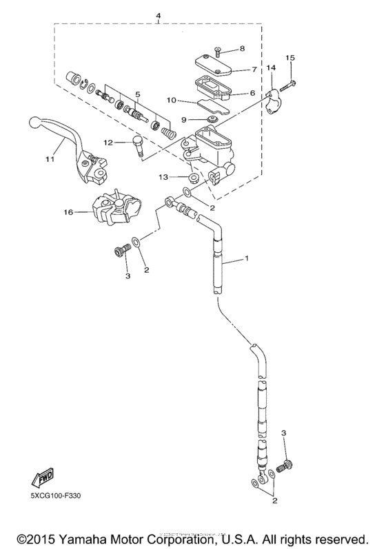 Front master cylinder