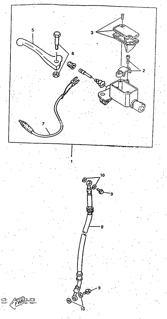 Front master cylinder