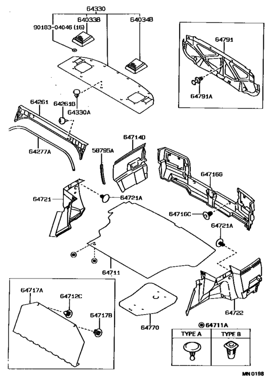 Package Tray Panel & Luggage Compartment Mat