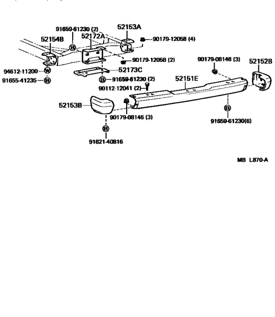Rear Bumper & Bumper Stay