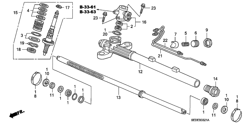 P.s. gear box components