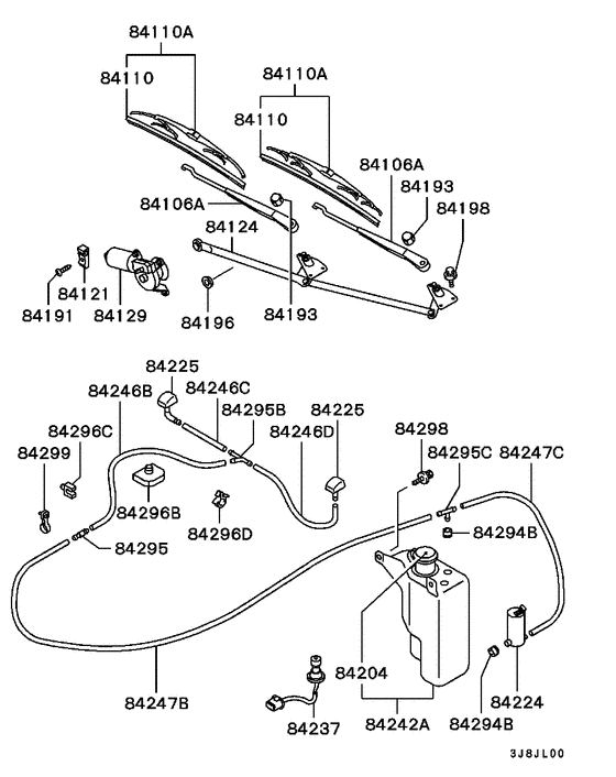 Windshield wiper & washer