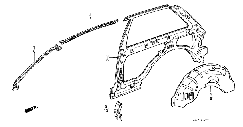 Body structure components