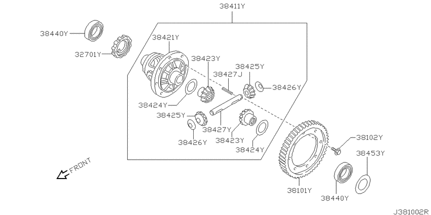 Front final drive