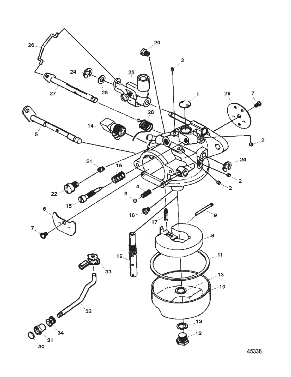 Carburetor (15 Hp Model) (1300-F715061-1)