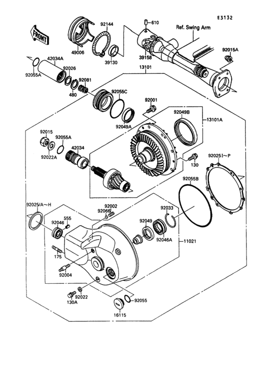 Drive shaft/final gear(1/2)