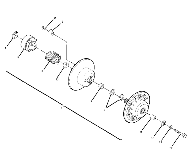 Driven clutch assembly