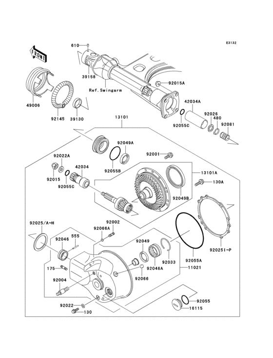 Drive shaft/final gear(1/2)