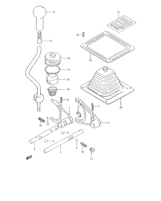 Transfer gear shifting