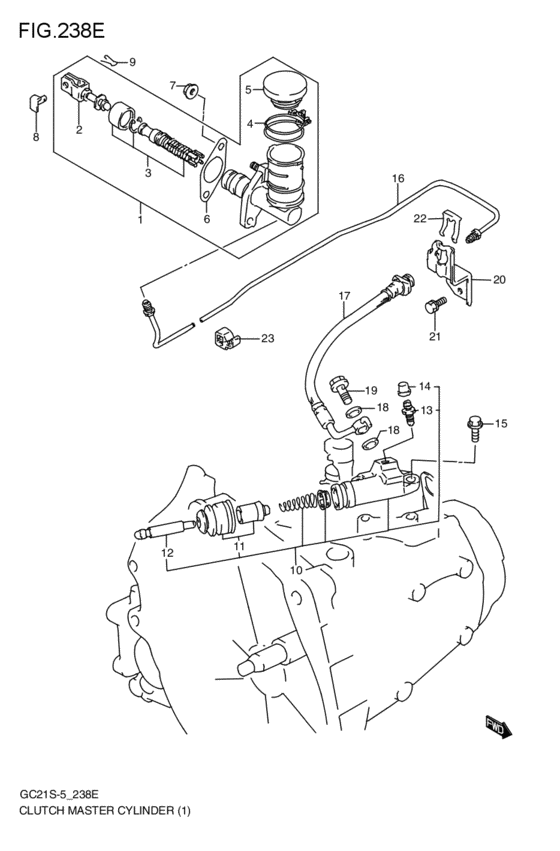 mt - clutch master cylinder