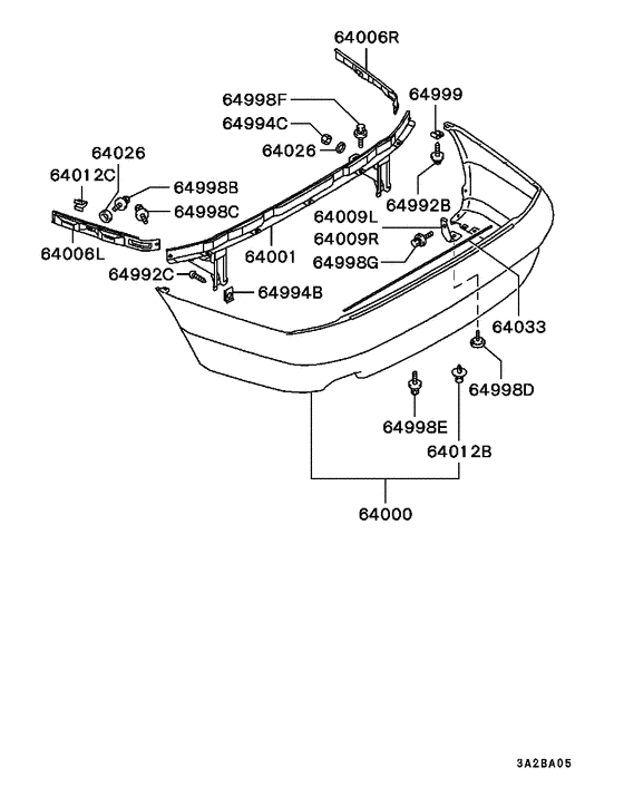 Rear bumper & support