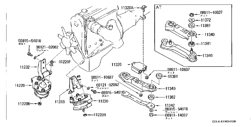 engine & transmission mounting
