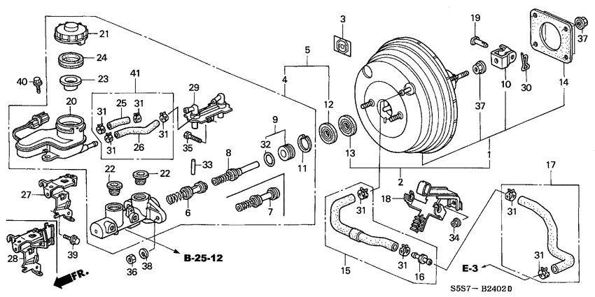 Brake master cylinder/ master power