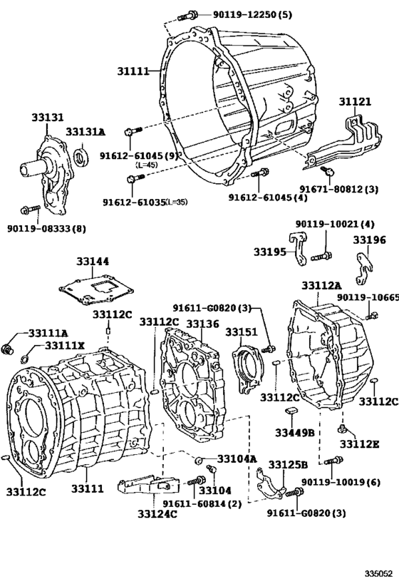 Clutch Housing & Transmission Case (Mtm)