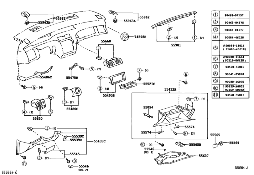 Instrument Panel & Glove Compartment