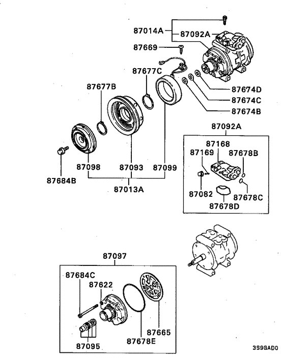 A/c condenser, piping