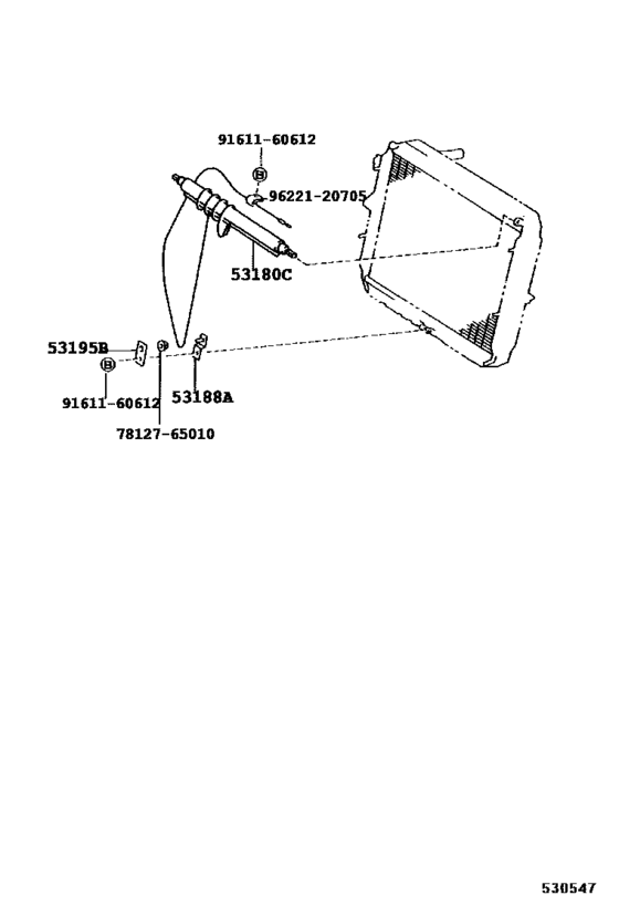 Radiator Support & Wind Guide