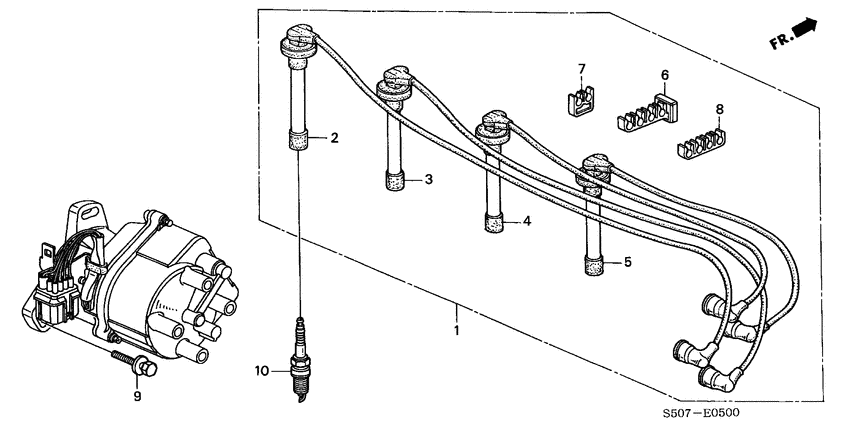 High tension cord/plug