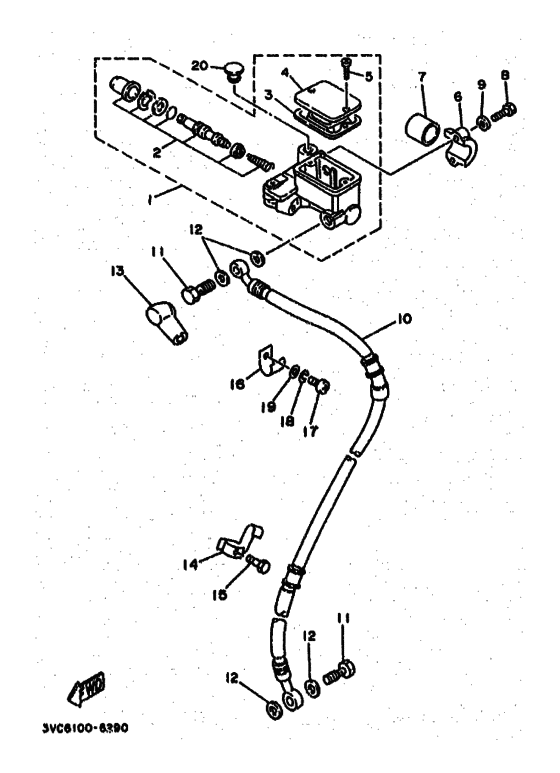 Front master cylinder